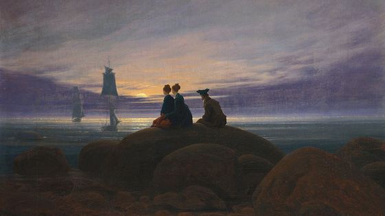 Caspar David Friedrich, Lever de lune sur la mer