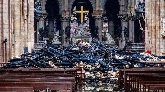 Notre-Dame de Paris, 16 avril 2019 ©AFP