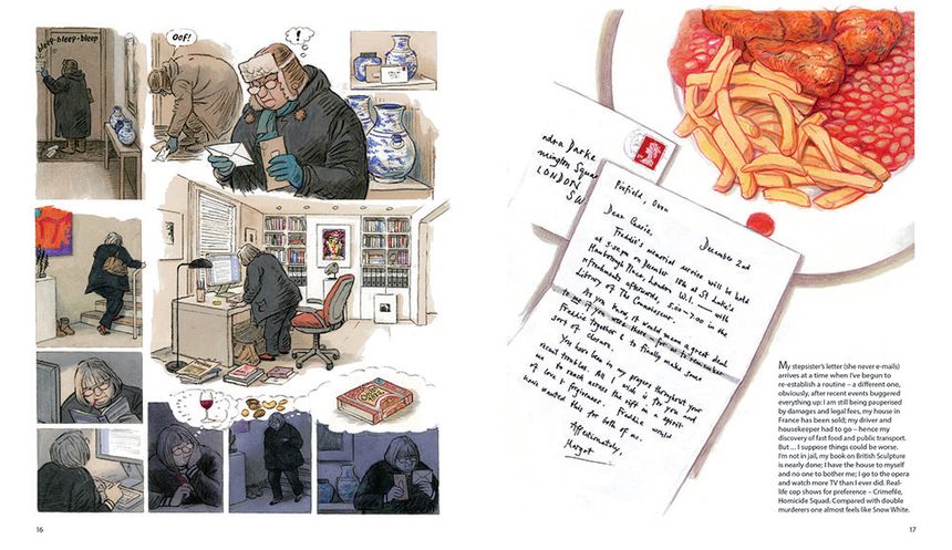Planche de Cassandra Darke de Posy Simmonds