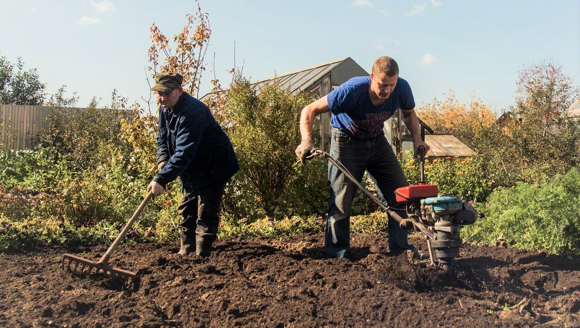Doiton passer le motoculteur dans le jardin