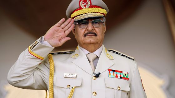 Le maréchal Haftar, l'homme fort de l'Est libyen ©AFP - ABDULLAH DOMA