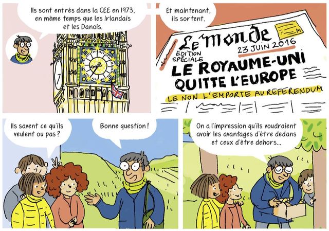 Planche extraite de "L'Europe en BD"