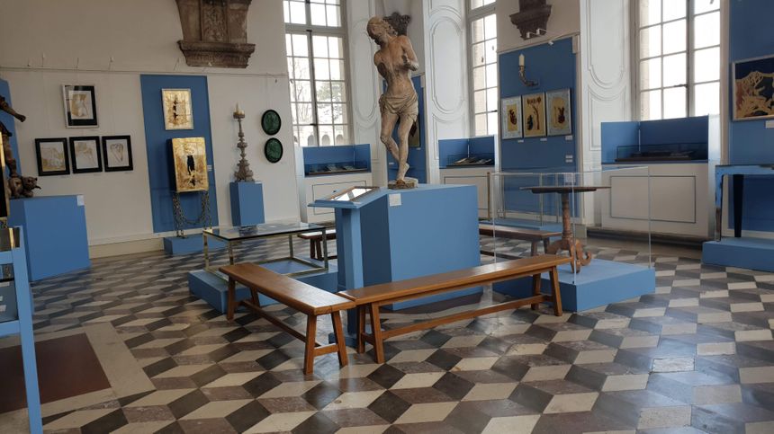 La Salle du chauffoir et son sol en trompe l'oeil