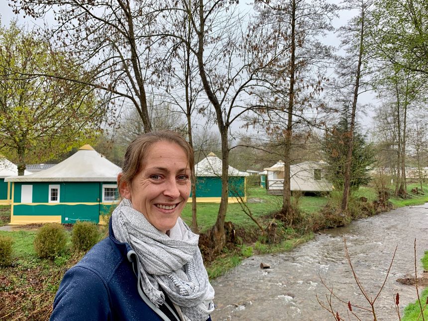 Bassemberg, Jeanne Blier, directrice du camping