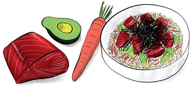 Chirashi de Rica extraite de la BD "L art du sushi"