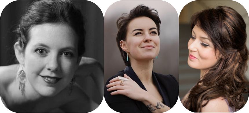 Inès Berlet, Aude-Liesse Michel et Vladyslava Luchenko