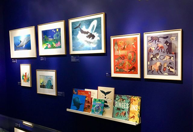 Dans l'exposition Parole aux animaux à la Galerie Gallimard