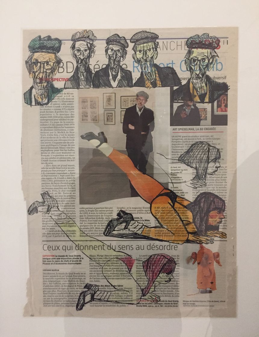 Crumb dans Libération au musée Tomi Ungerer