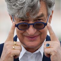 Wim Wenders au Festival de Cannes pour son film "Le Pape François : Un homme de parole" - mai 2018