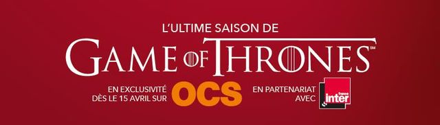 Game of Thrones sur OCS