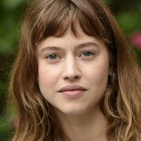 Lou de Laâge, actrice, le 24 septembre 2018 au Festival international du cinéma de Saint-Sébastien.