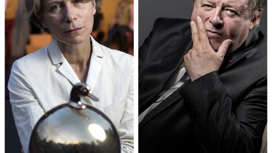 Macha Makeïeff (c) Romain Lafabregue \\ Jean-Pierre Mignard (c) Joel Saget ©AFP