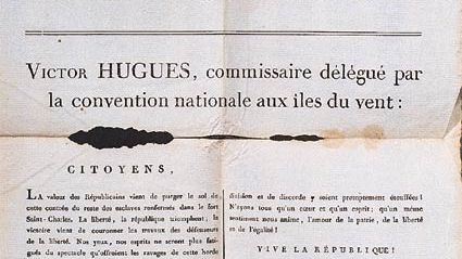 Proclamation de l'abolition de l'esclavage du 11 décembre 1794