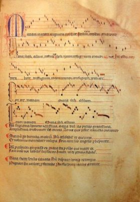 ‘’Mariam matrem virginem’’, une page du Livre Vermeil de Montserrat DP