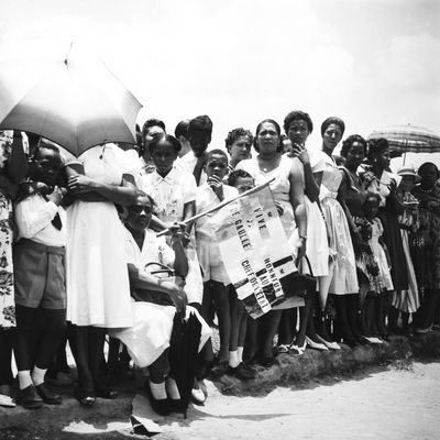 Martinique, Fort De France, arrivée du Général De Gaulle le 1er mai 1960.