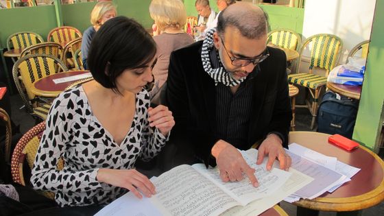 Marie Ythier et Alireza Farhang en pleine préparation - Anne Polini