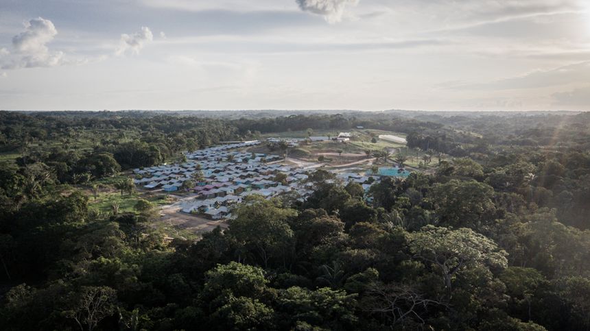 Espace territorial de réinsertion et de formation Jaime Pardo Leal, communément appelé le “village des FARC” par les habitants de la région