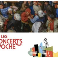Jan I Brueghel l'Ancien : "Danse de noces" (détail), musée des Beaux-Arts de Bordeaux, © Mairie de Bordeaux, Lysianne Gauthier. Logo des Concerts de Poche