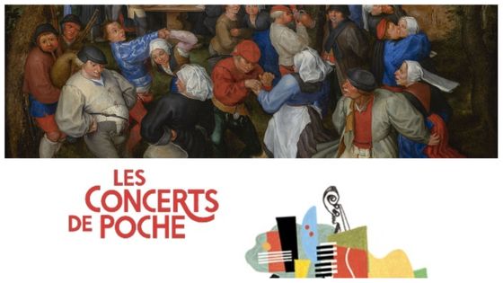 Jan I Brueghel l'Ancien : "Danse de noces" (détail), musée des Beaux-Arts de Bordeaux, © Mairie de Bordeaux, Lysianne Gauthier. Logo des Concerts de Poche