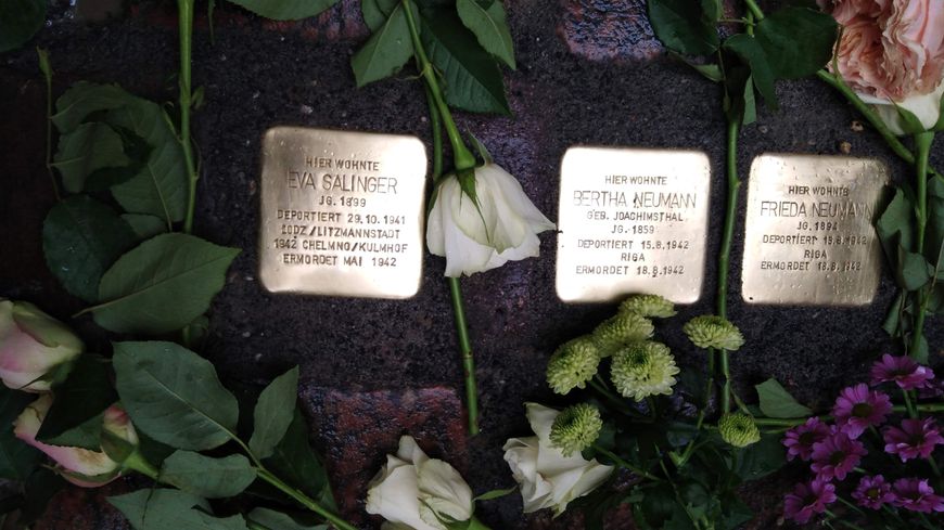 Commémoration des stolpersteine le 21février 2019
