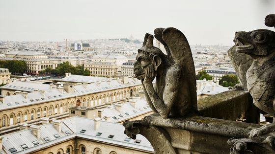 Depuis 800 ans, les gargouilles de Notre-Dame veillent sur Paris ©Getty