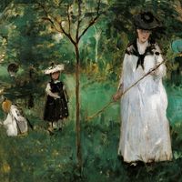 "Chasse aux papillons" (1874) par Berthe Morisot (Musée d'Orsay, Paris)
