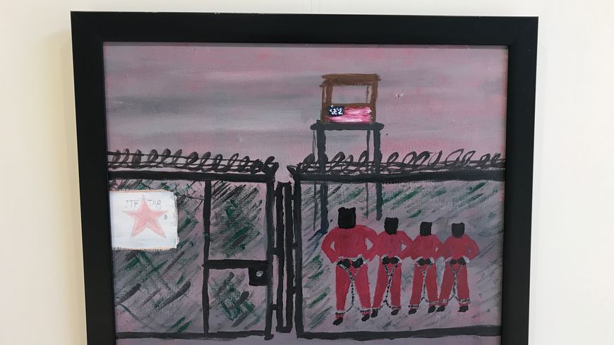 Un tableau peint par un pensionnaire du centre Mohamed Ben Nayef, ancien détenu de Guantanamo