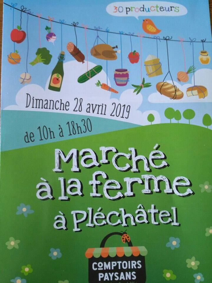Marché de printemps à la ferme du "Pont Guisson" à Pléchatel