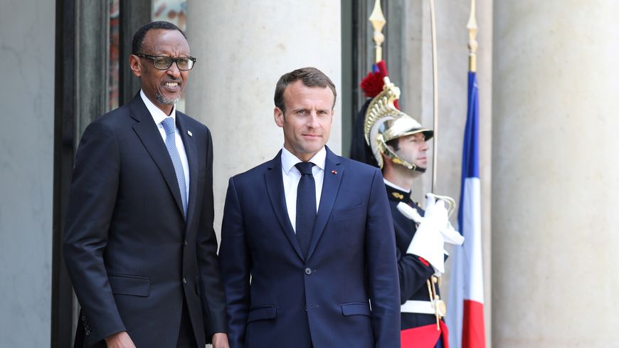 Emmanuel Macron a reçu le président rwandais Paul Kagame en mai 2018 à l'Élysée