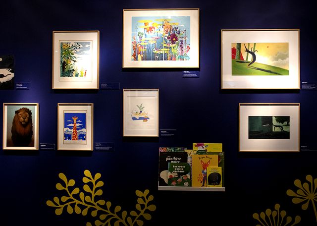 Dans l'exposition Parole aux Animaux à la Galerie Gallimard
