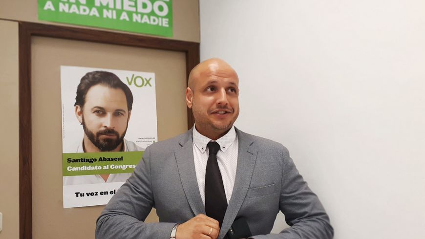 Rodrigo Alonso, député Vox au parlement andalou. Séville, Andalousie, le 11 mars 2019.