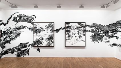 Exposition d'Abdelkader Benchamma à la galerie Templon à Paris