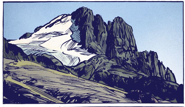 Détail d'une planche du "Loup" de Jean-Marc Rochette