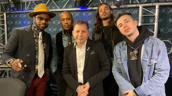 Olivier Cachin avec Columbine et le duo Ali Shaheed Muhammad/Adrian Younge ©Radio France - Mouv'