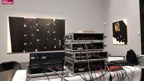 Installatin technique pour l'enregistrement "A l'improviste" au musée Soulages de Rodez - Elodie Royer