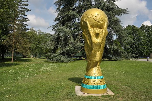 La coupe du monde 98 dans les jardins de Clairefontaine