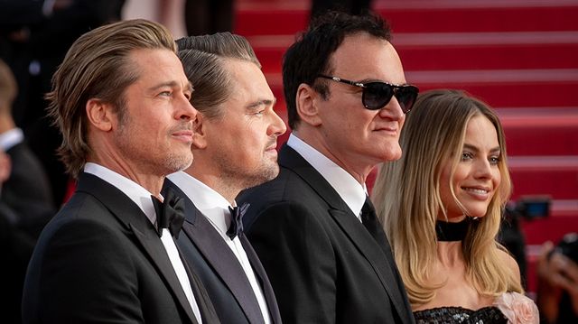 Brad Pitt, Leonardo DiCaprio, Quentin Tarantino et Margot Robbie