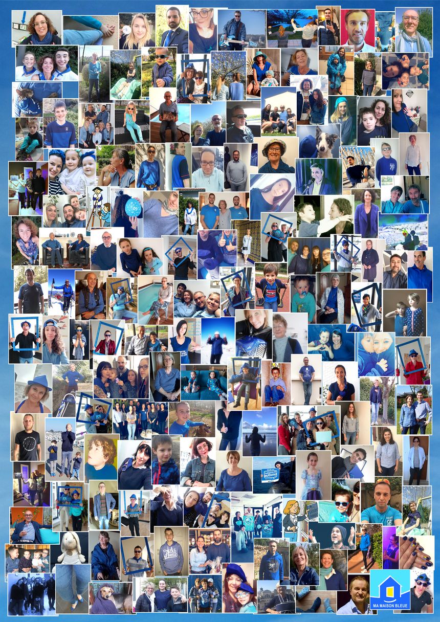 La mosaïque bleue.