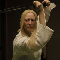 Tilda Swinton dans le nouveau film de Jim Jarmush, "The Dead Don't Die"