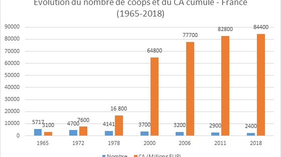 Baisse du nombre de coopératives et hausse de leur chiffre d’affaires