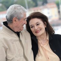 Anouk Aimée et Claude Lelouch à Cannes, le 19 mai 2019