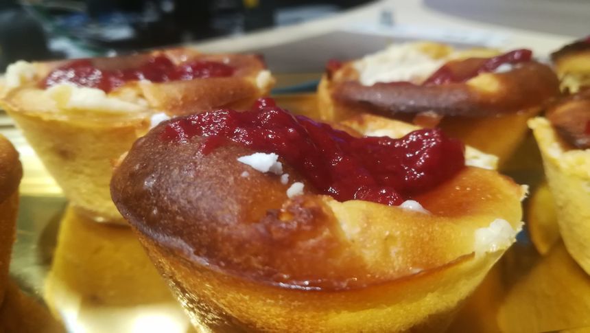 les muffins aux fraises