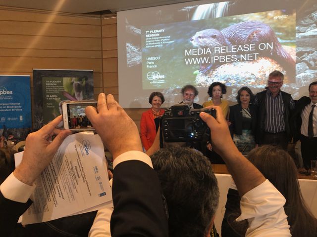 IPBES, sommet à l'Unesco.