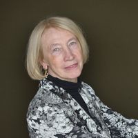 Portrait de l'écrivaine française Chantal Thomas le 14 juin 2013 à Paris.