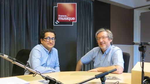 Le compositeur Sina Fallahzadeh & le producteur Arnaud merlin (g. à d.) ©Radio France - Annick Haumier / RF