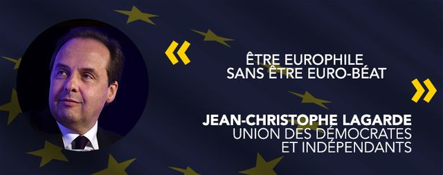 Jean-Christophe Lagarde, tête de liste Union des démocrates et indépendants.