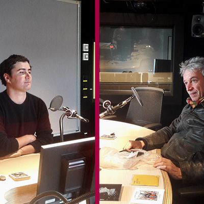 Thomas Maury et Laurent de Wilde en studio pour Tapage Nocturne