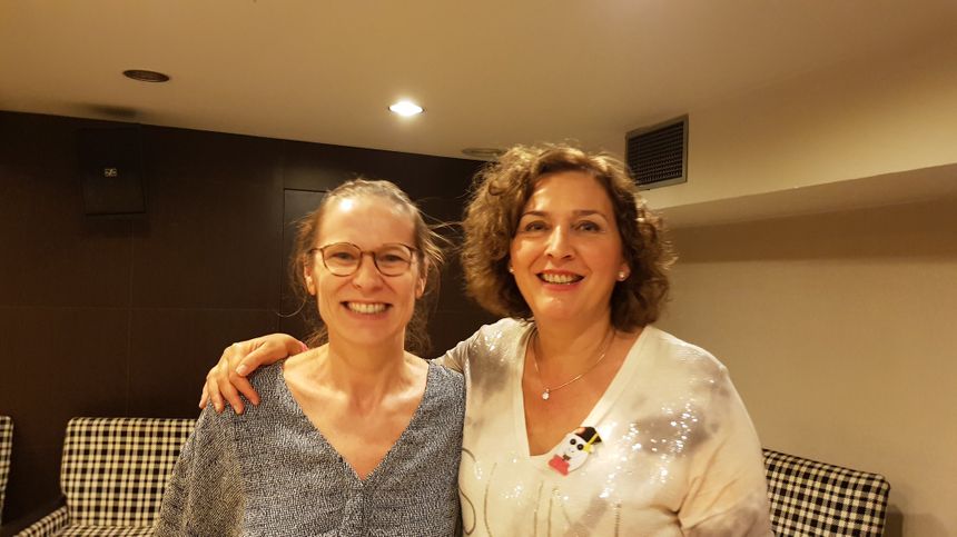 Eugénie Larrivière et Anabel Cornago.
