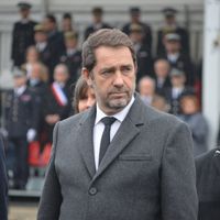 Le ministre de l'intérieur Christophe Castaner à Saint-Astier en Dordogne au centre d'entraînement des forces de gendarmerie