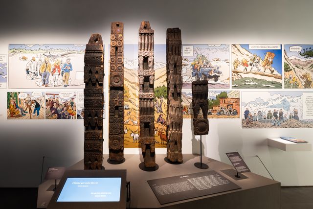 Exposition "Fêtes himalayennes, les derniers Kalash" au musée des Confluences,